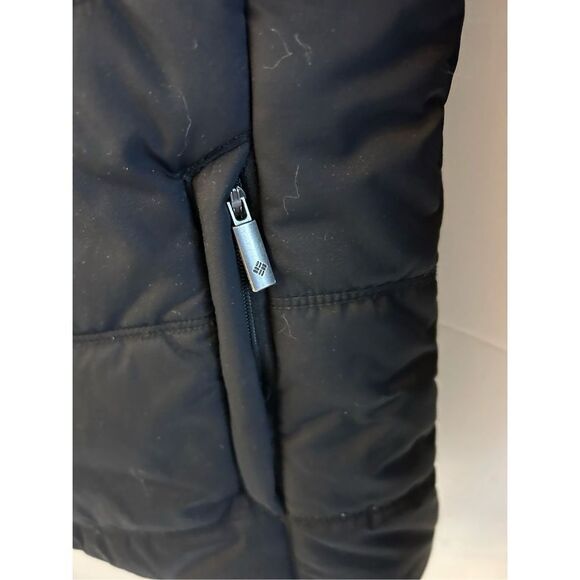 Columbia 100 Nylon puffer jacket xs black nylon no hood #69724 - Picture 3 of 9